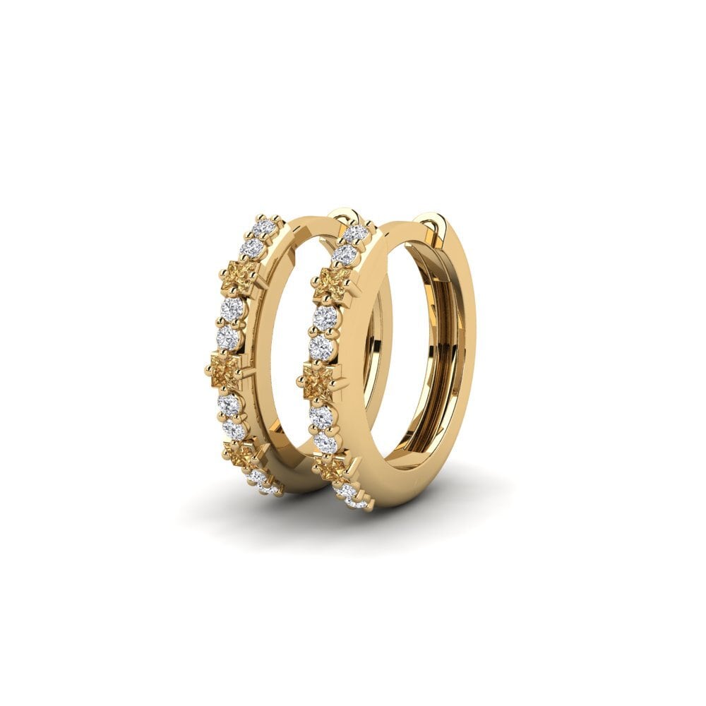 Brown Diamond Women's Earring Dravogranlei