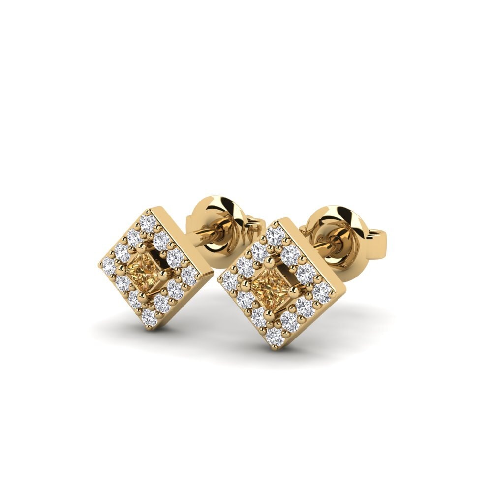 Brown Diamond Women's Earring Duppar