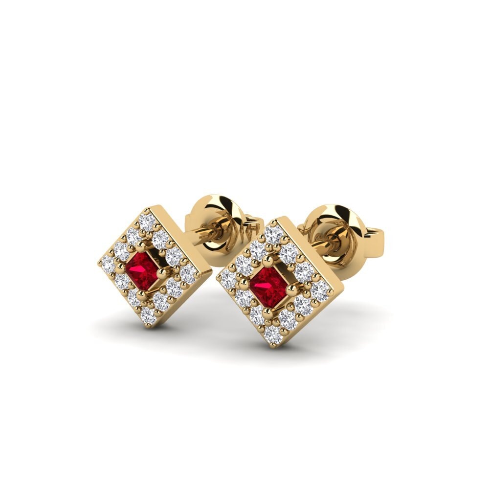 ruby-zirconia Women's ต่างหู Duppar