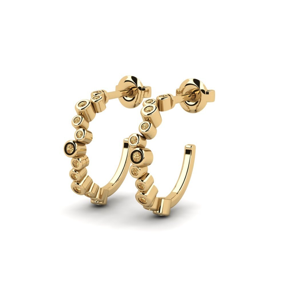 Brown Diamond Women's Earring Eazim