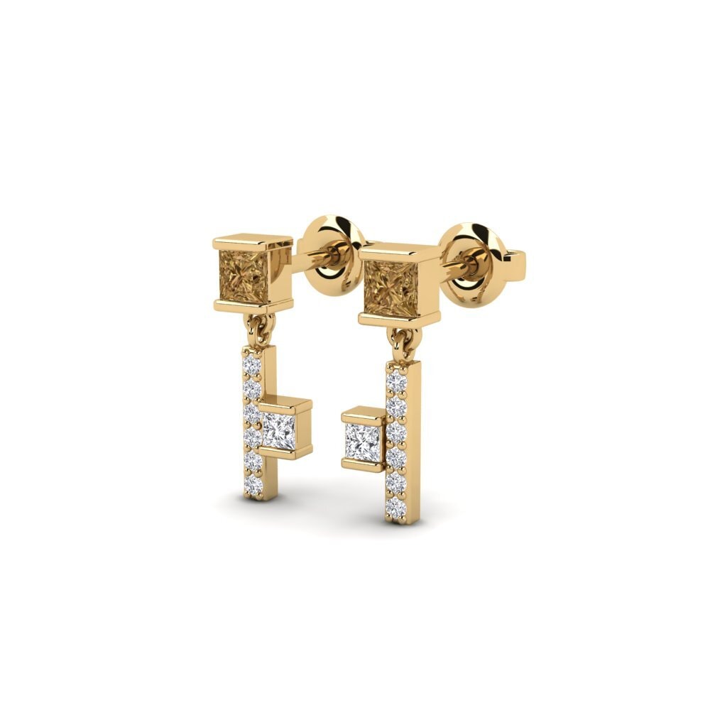 Brown Diamond Women's Earring Ebrington