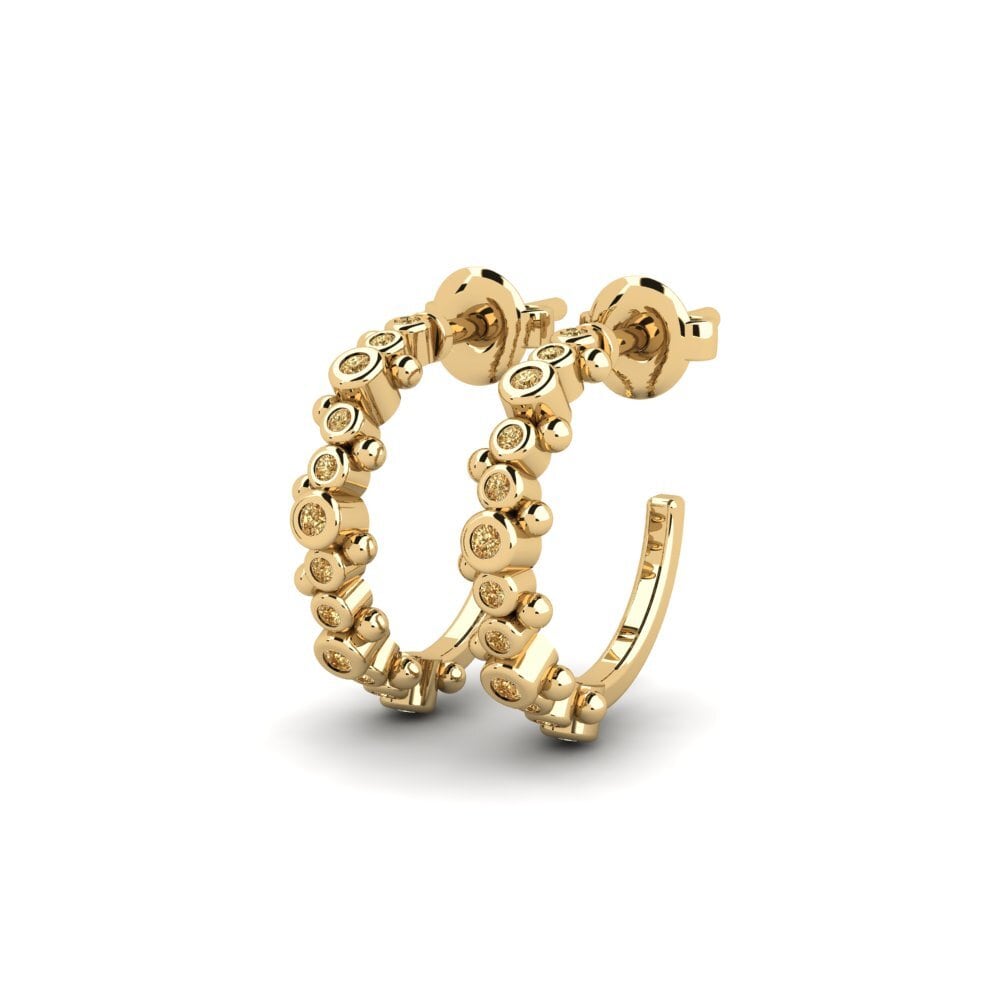 Brown Diamond Women's Earring Ebyaz