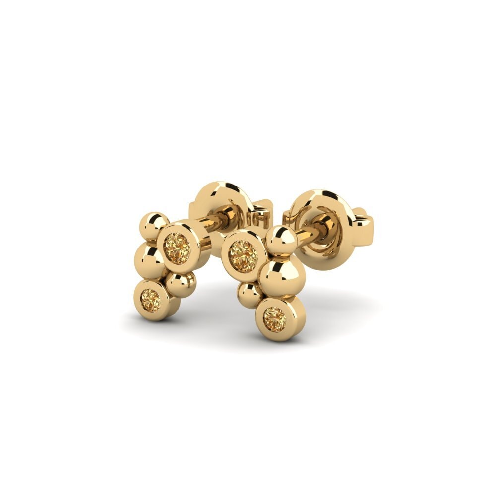 Brown Diamond Women's Earring Ferbih