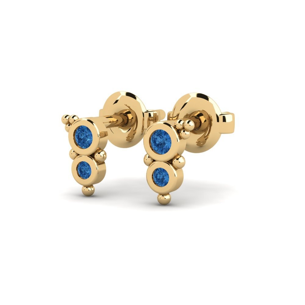 sapphire-zirconia Women's ต่างหู Ferheng