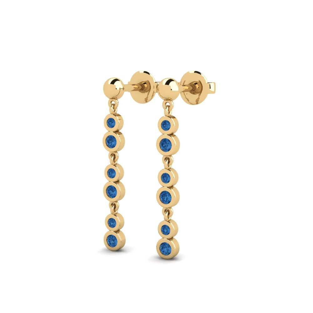 sapphire-zirconia Women's ต่างหู Fimabad