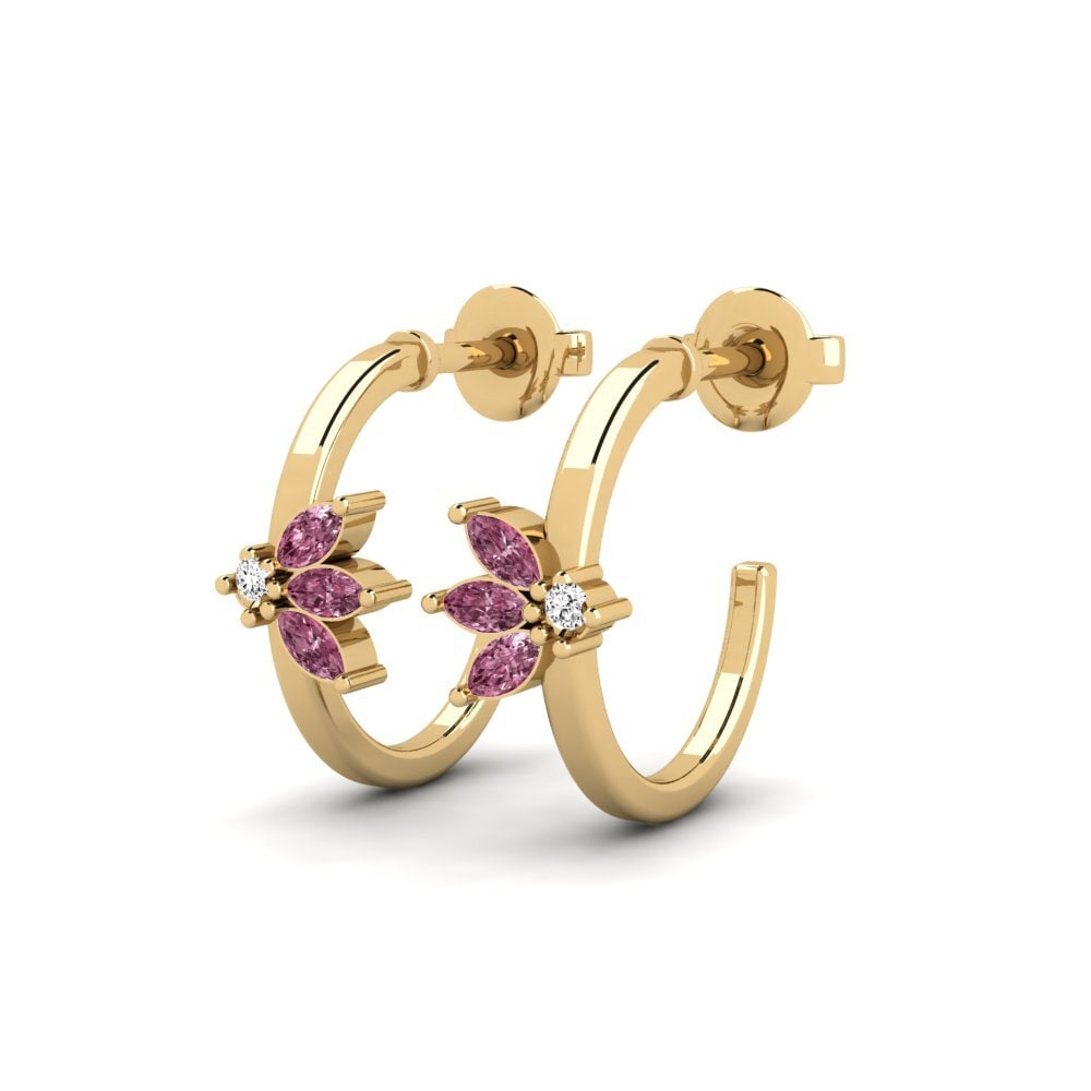 Grenat de Rhodolite Boucle d'oreille femme Garyshker