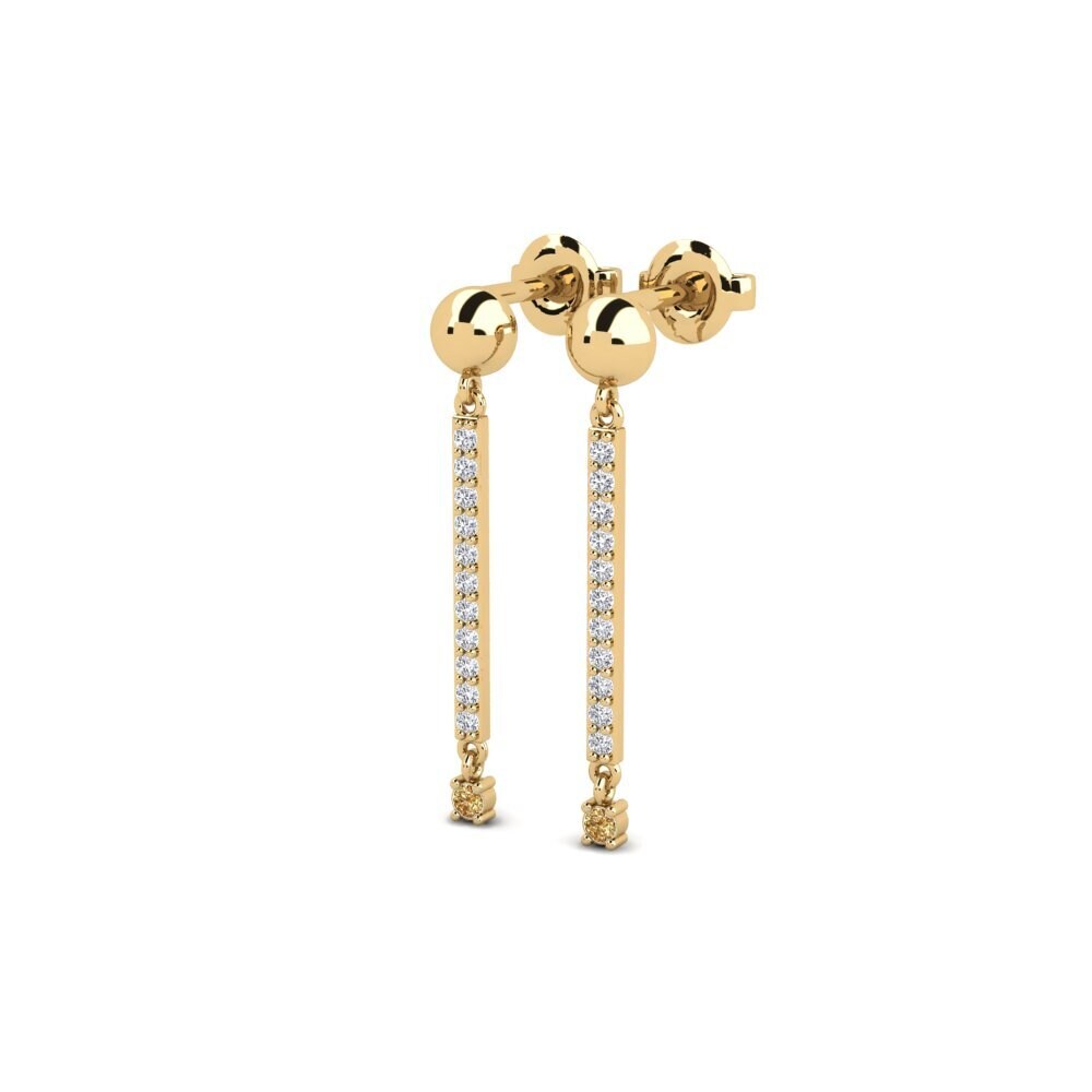 Brown Diamond Women's Earring Jylau