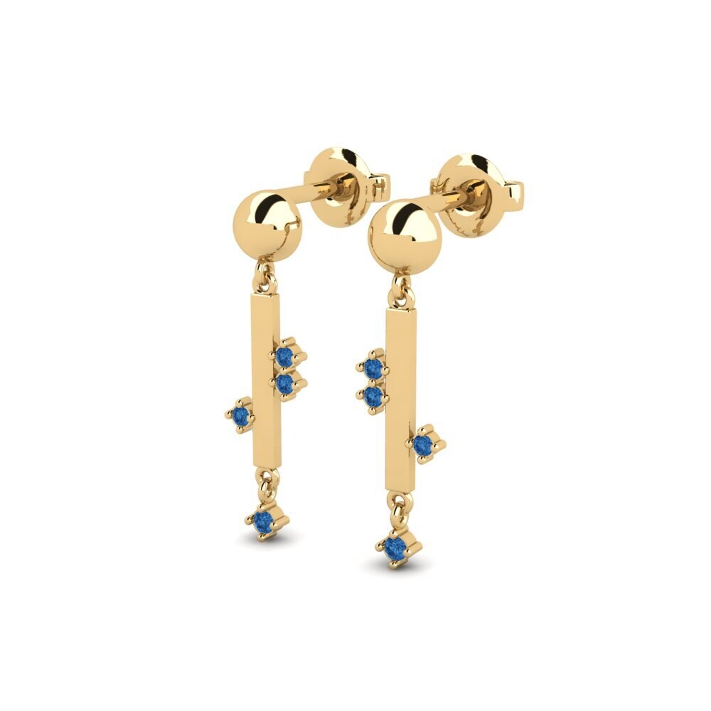 sapphire-zirconia Women's ต่างหู Qaraqat