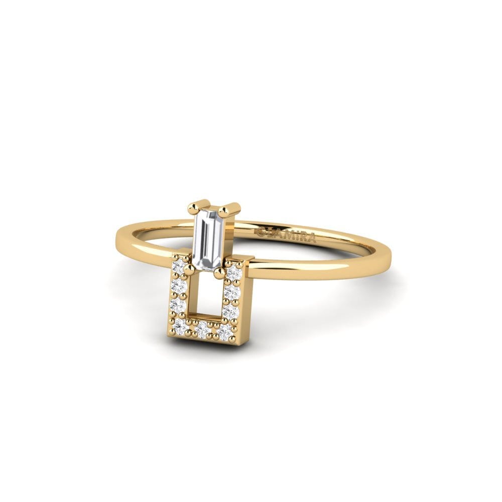White sapphire Ring Scrabster
