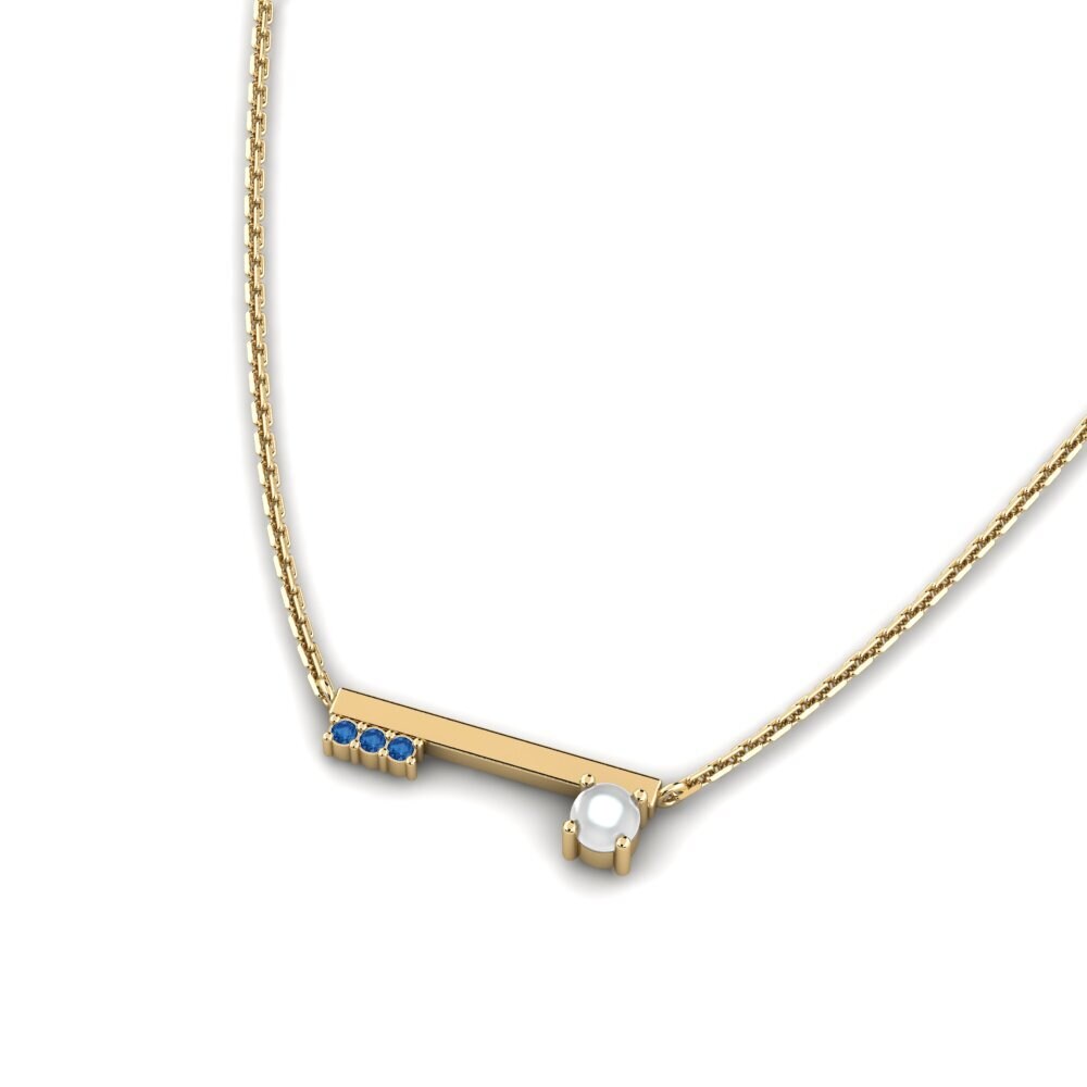 Dark Blue Zirconia Women's Necklace Streptomy