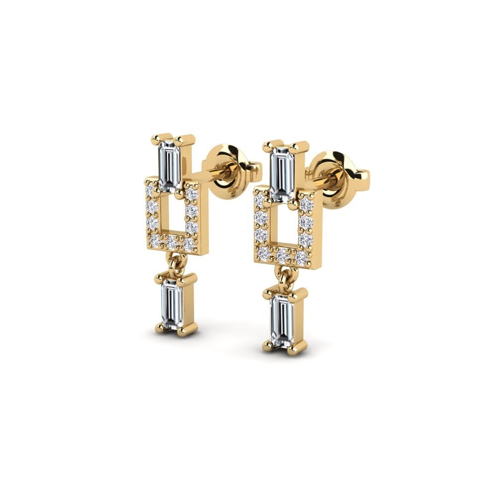 Đá Zirconia Bông tai nữ Tetbury