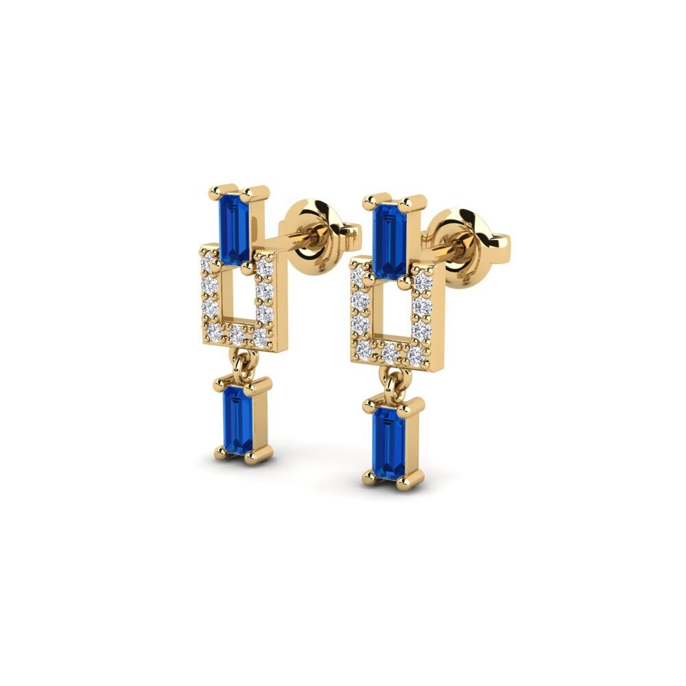 sapphire-zirconia Women's ต่างหู Tetbury