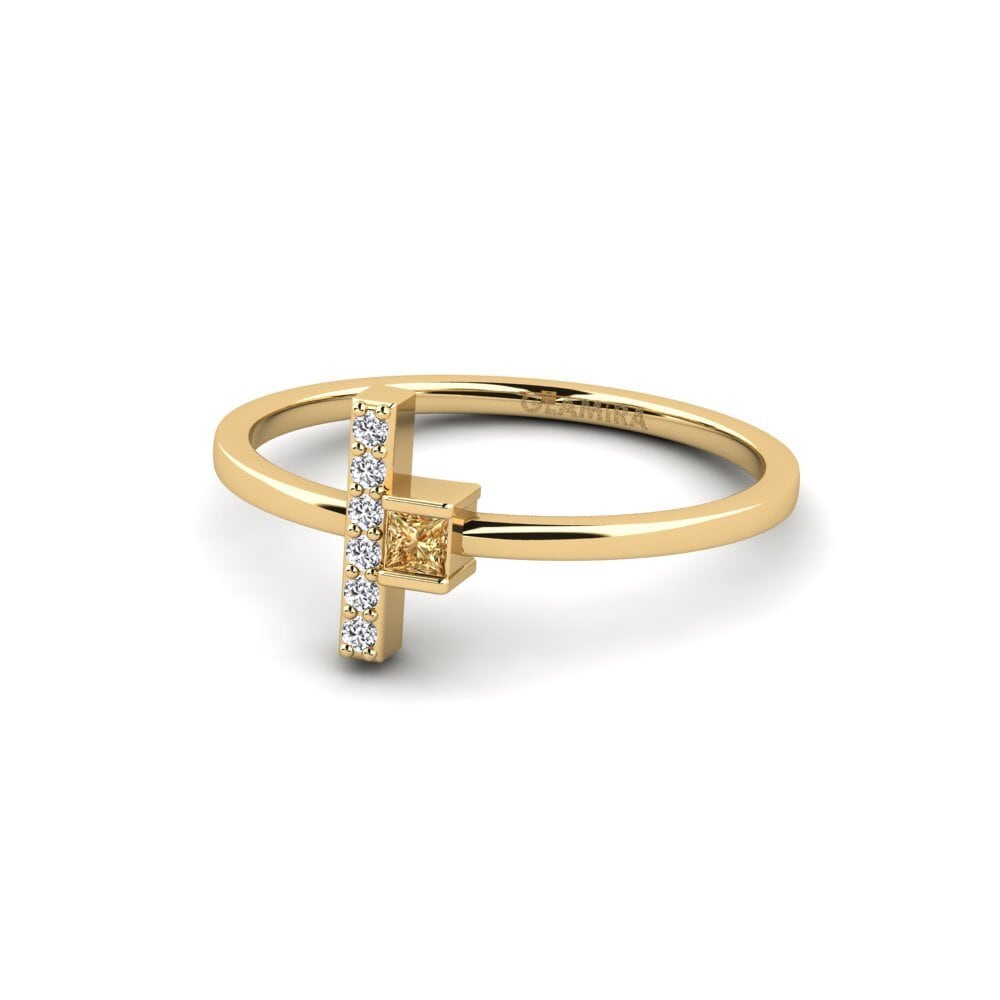 Diamante Marrón Anillo Torquay