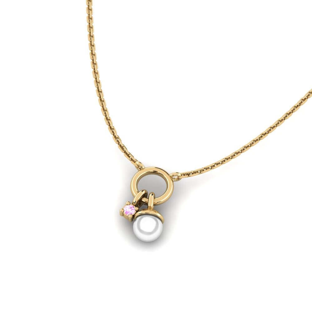 Pink Sapphire Women's Necklace Tularensis