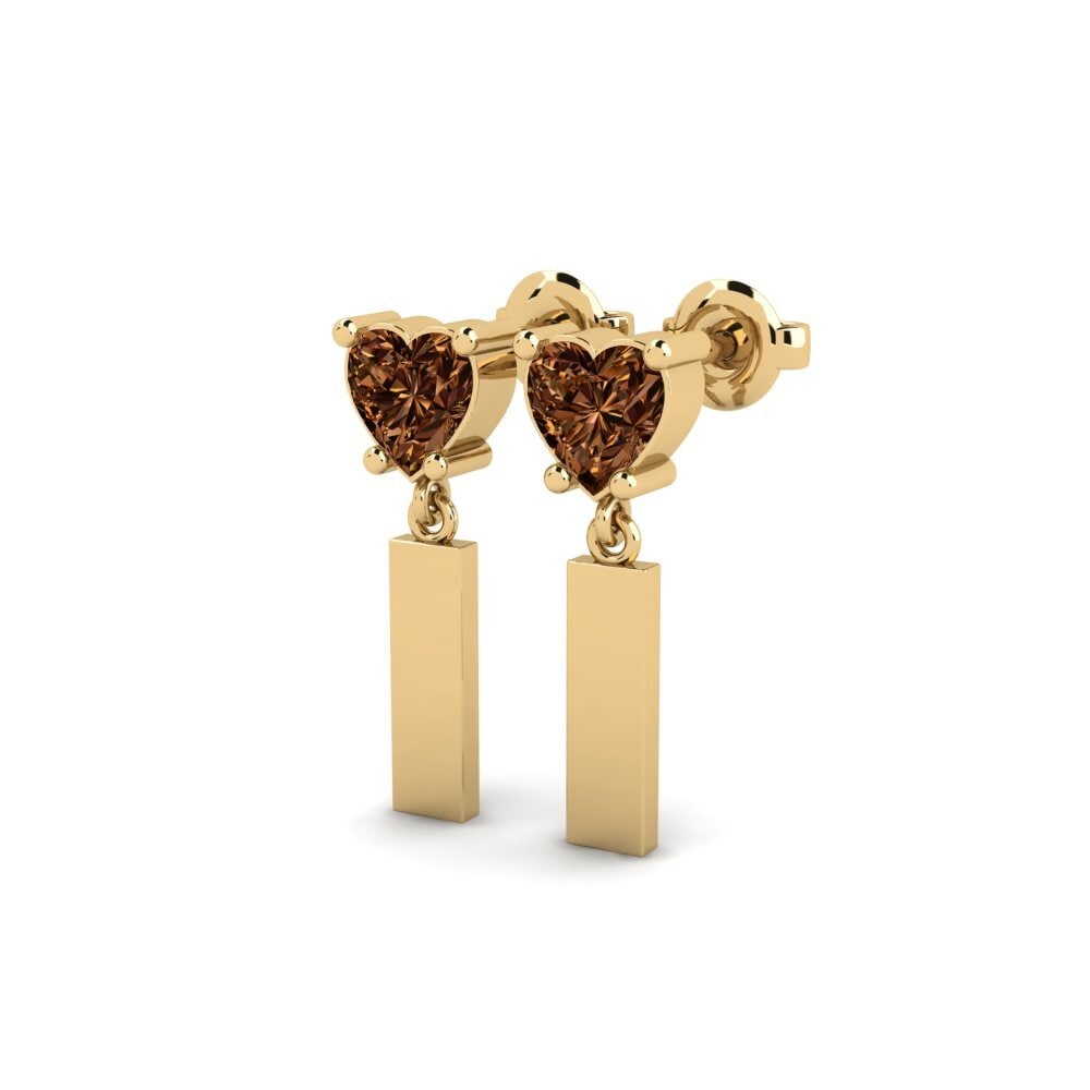 Brown Diamond Women's Earring Vireda