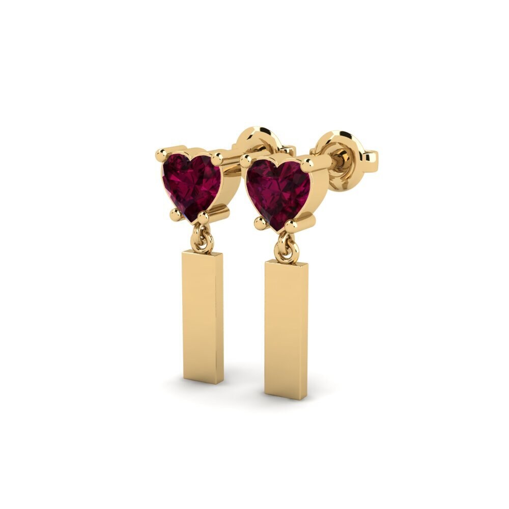 Grenat de Rhodolite Boucle d'oreille femme Vireda