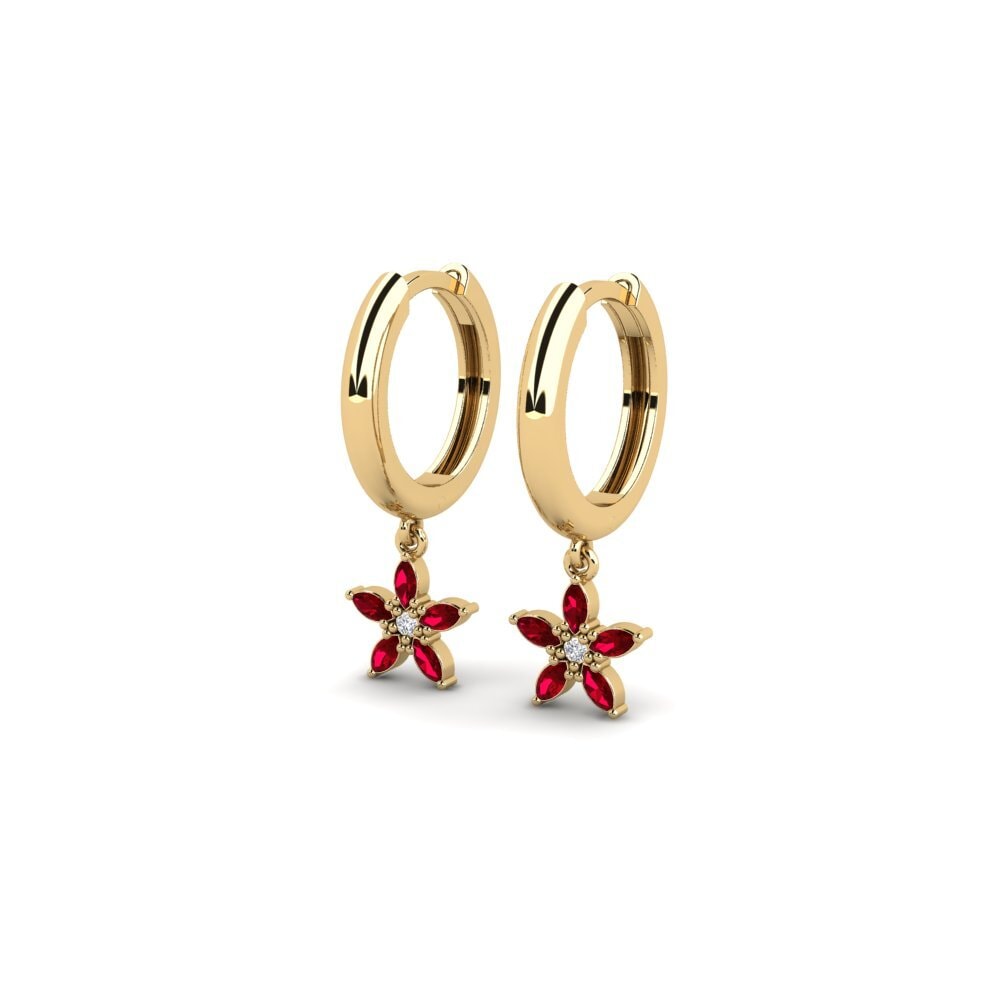 Circonita Roja Pendiente de mujer Alnwick