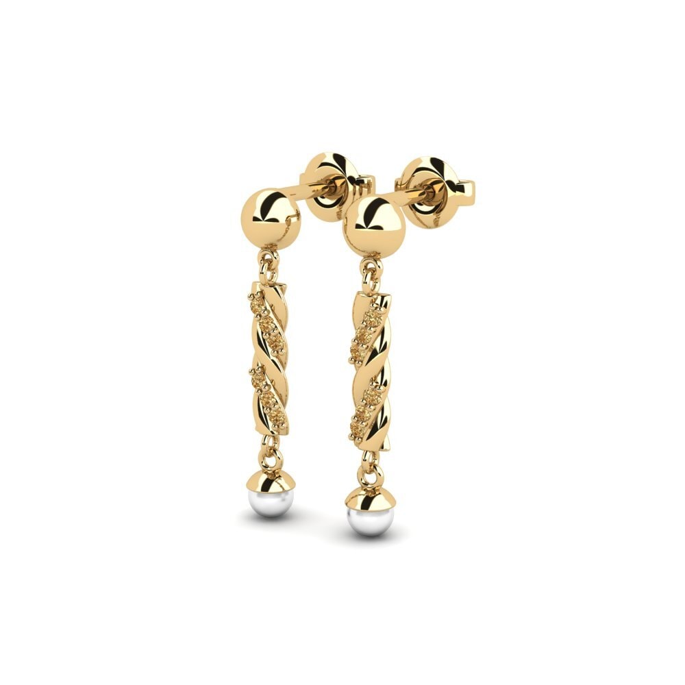 Brown Diamond Women's Earring Bezalel