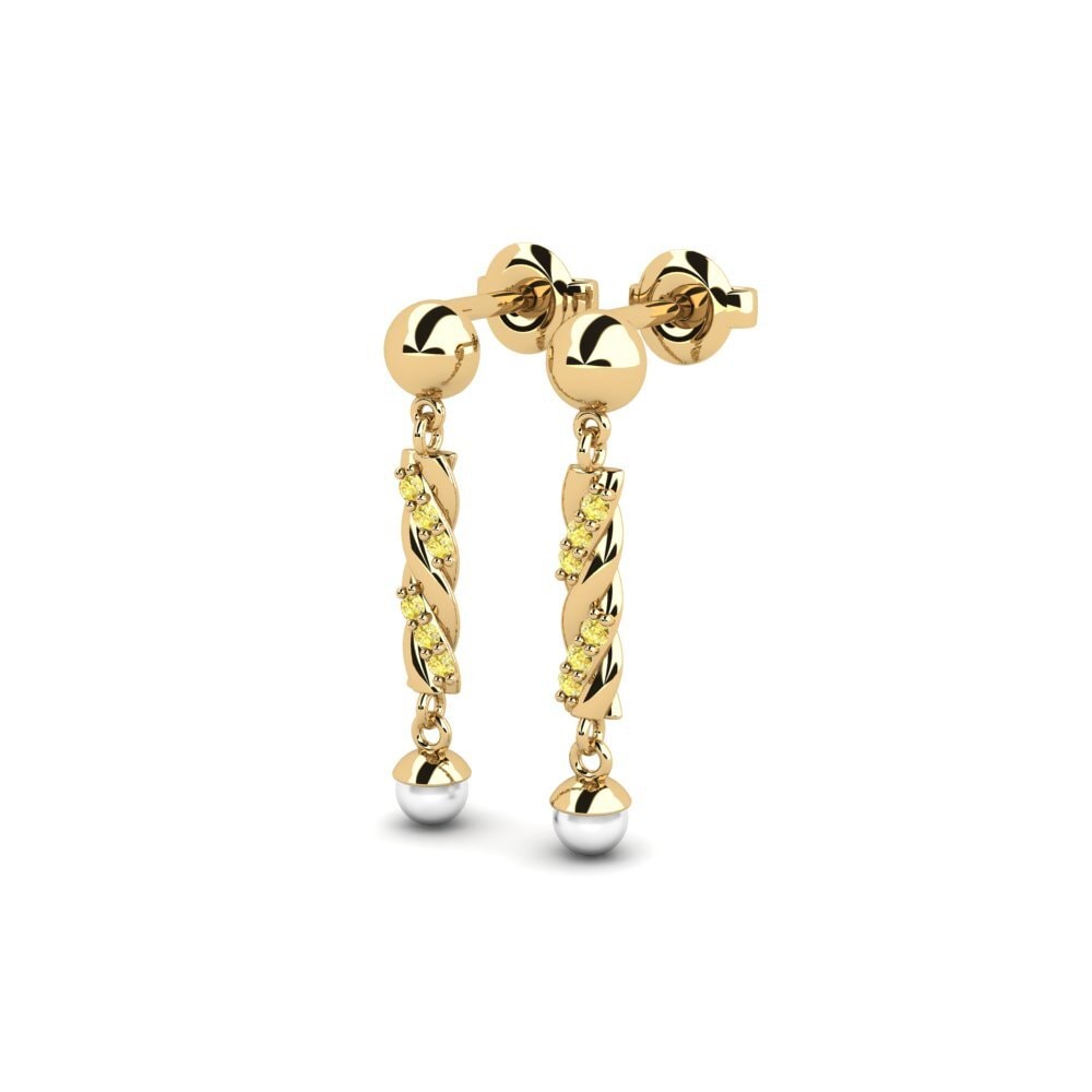 Yellow Sapphire Women's Earring Bezalel