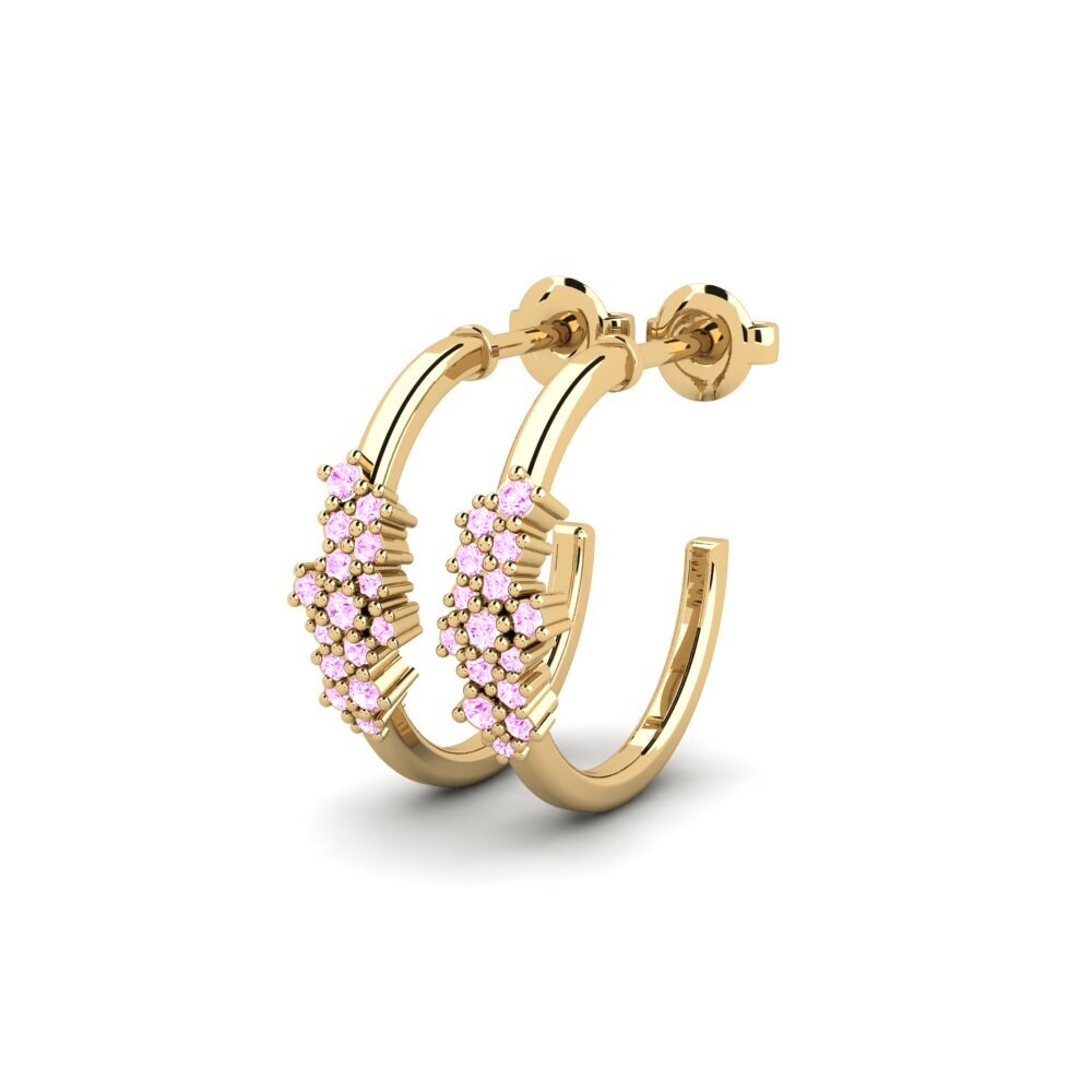 Pink Sapphire Women's Earring Eclavia