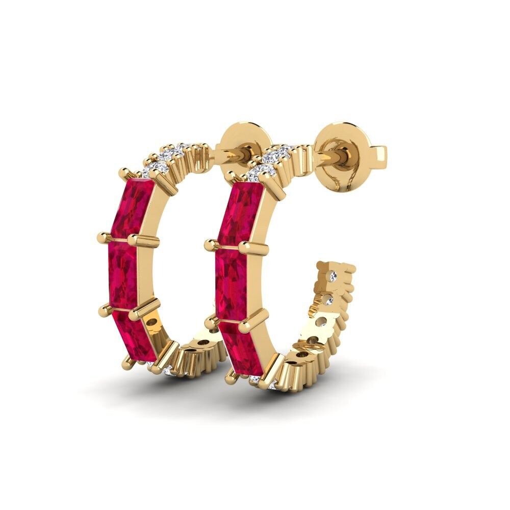Ruby Women's Earring Girvan