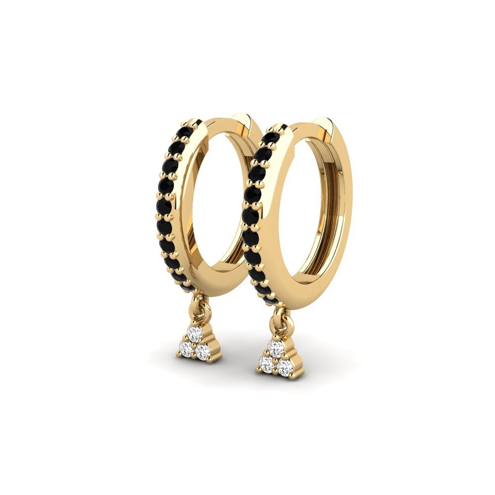 Onyx Noir Boucle d'oreille femme Humshaugh