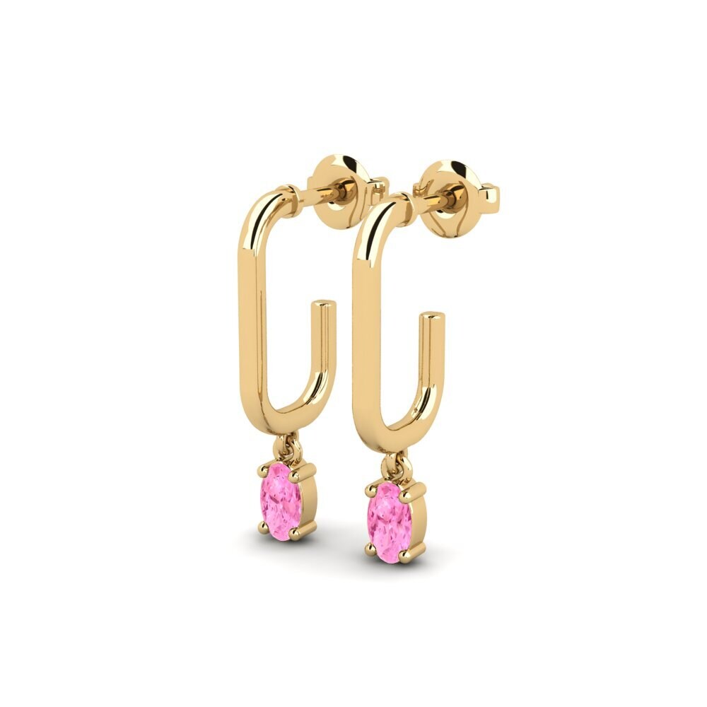 Pink Sapphire Women's Earring Jedburgh