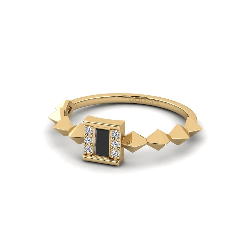 Schwarzer Diamant Ring Meyais