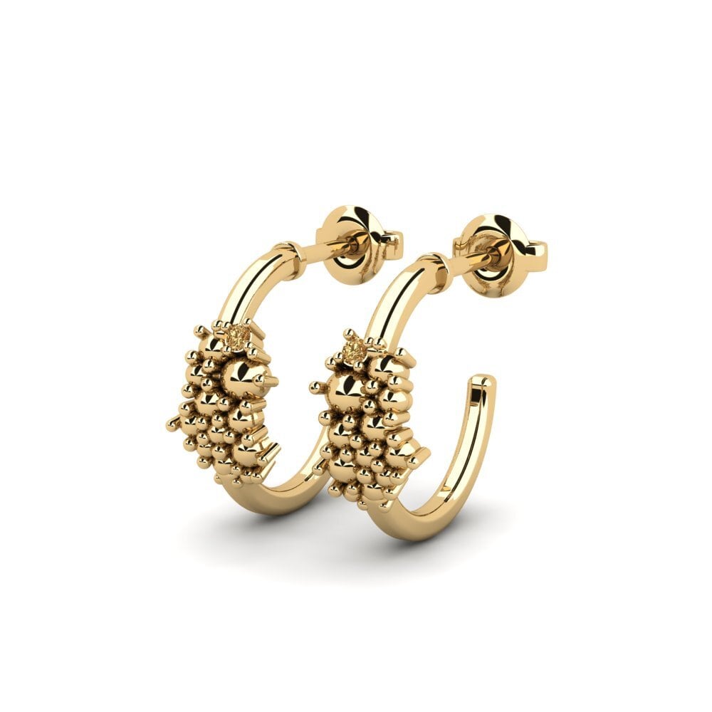 Brown Diamond Women's Earring Tulivena