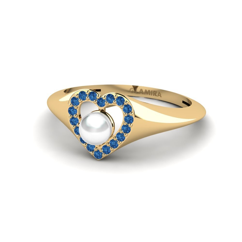 Dark Blue Zirconia Ring Minstrels