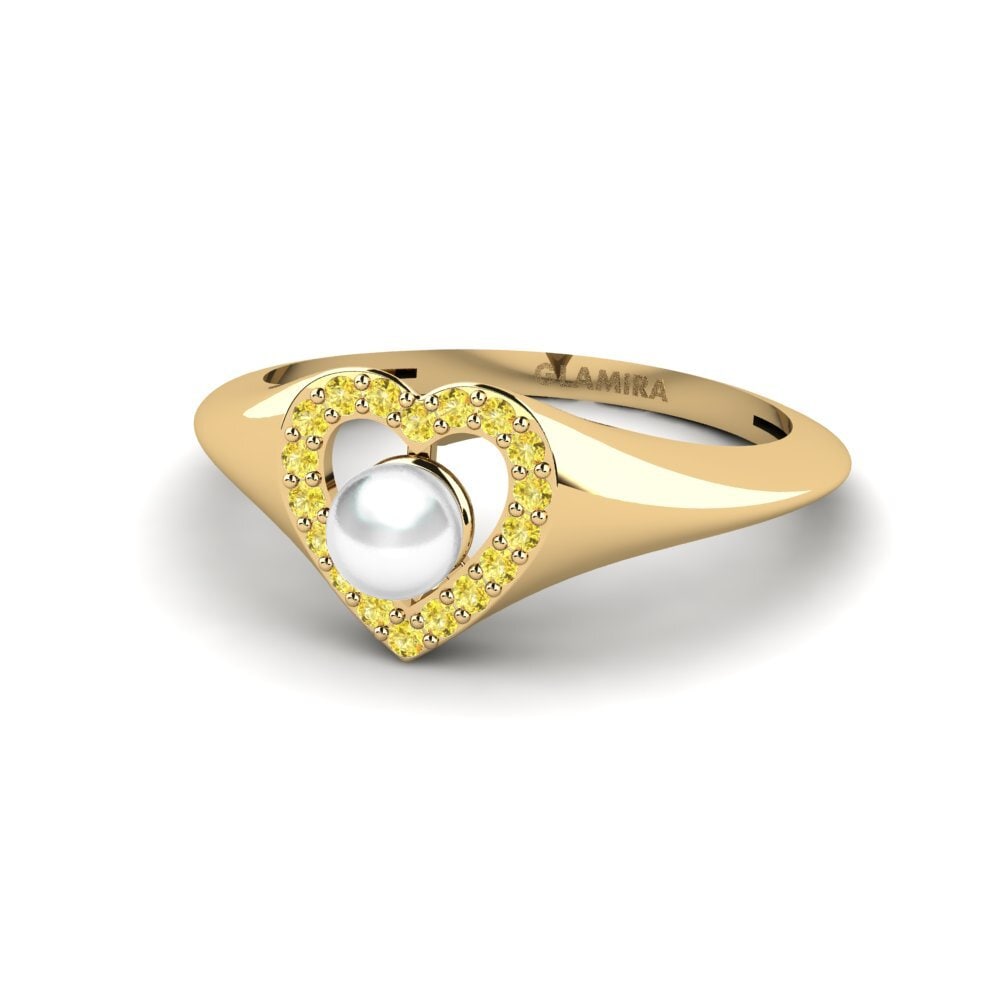 Zafiro amarillo Anillo Minstrels