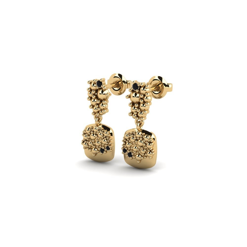 Onyx Noir Boucle d'oreille femme Noavine