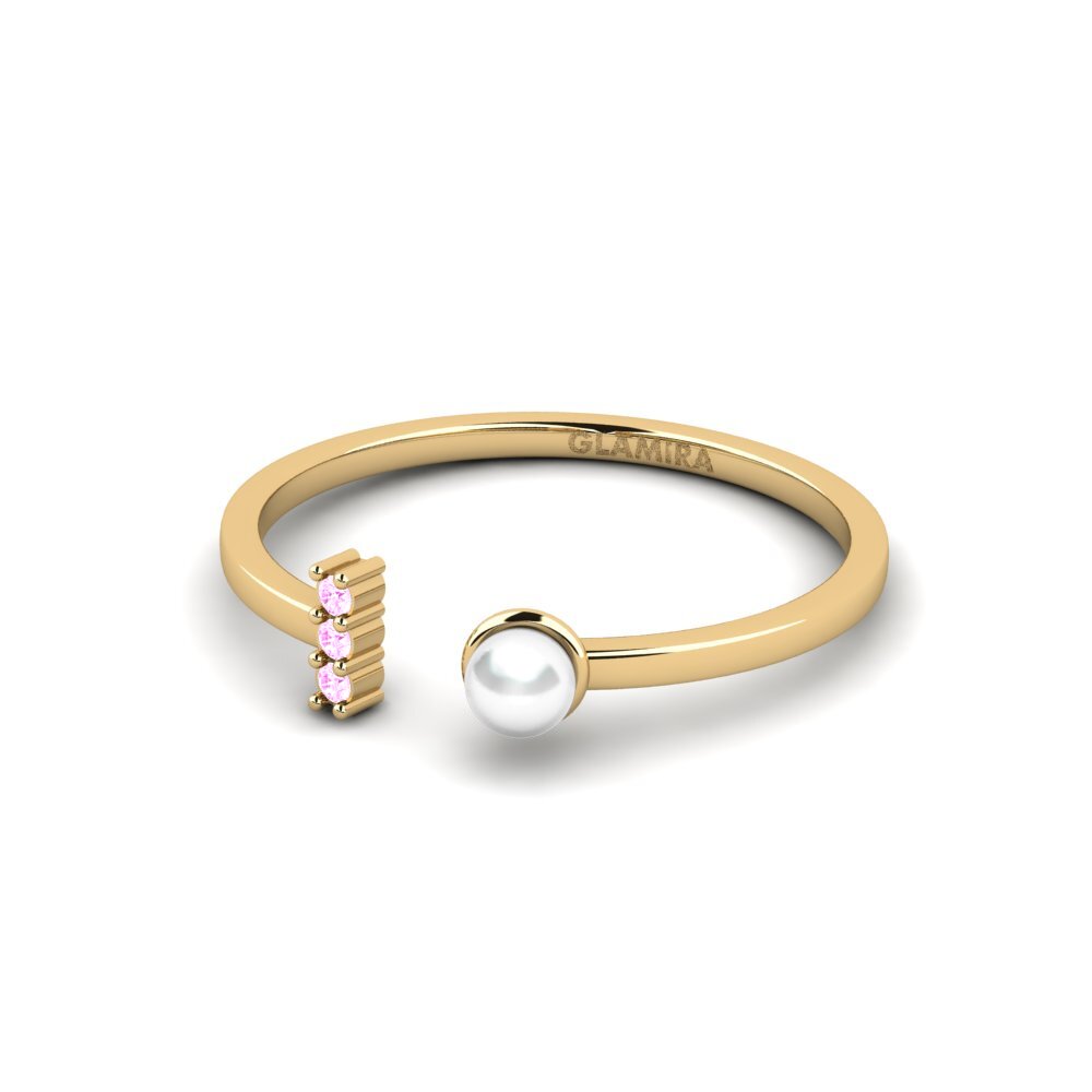 Zafiro Rosado Anillo Zeal