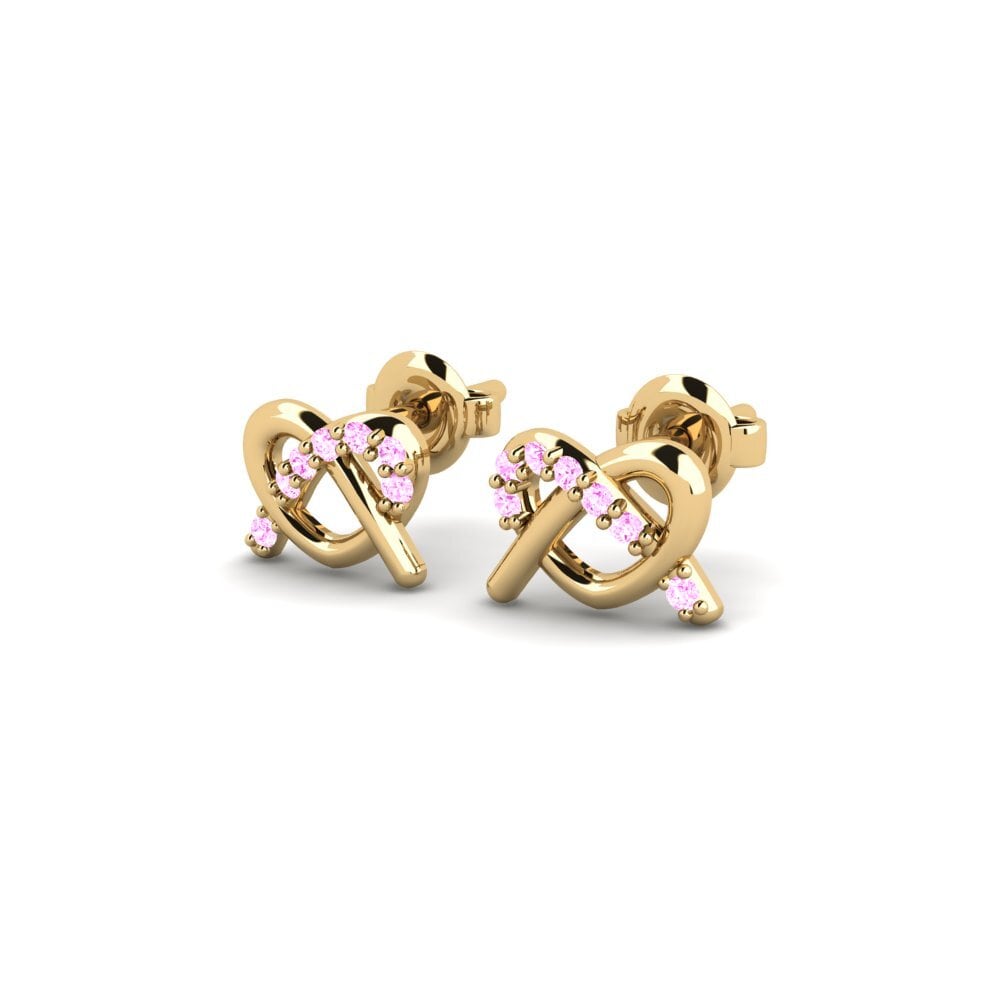 Safira Rosa Brincos Feminino Asthall