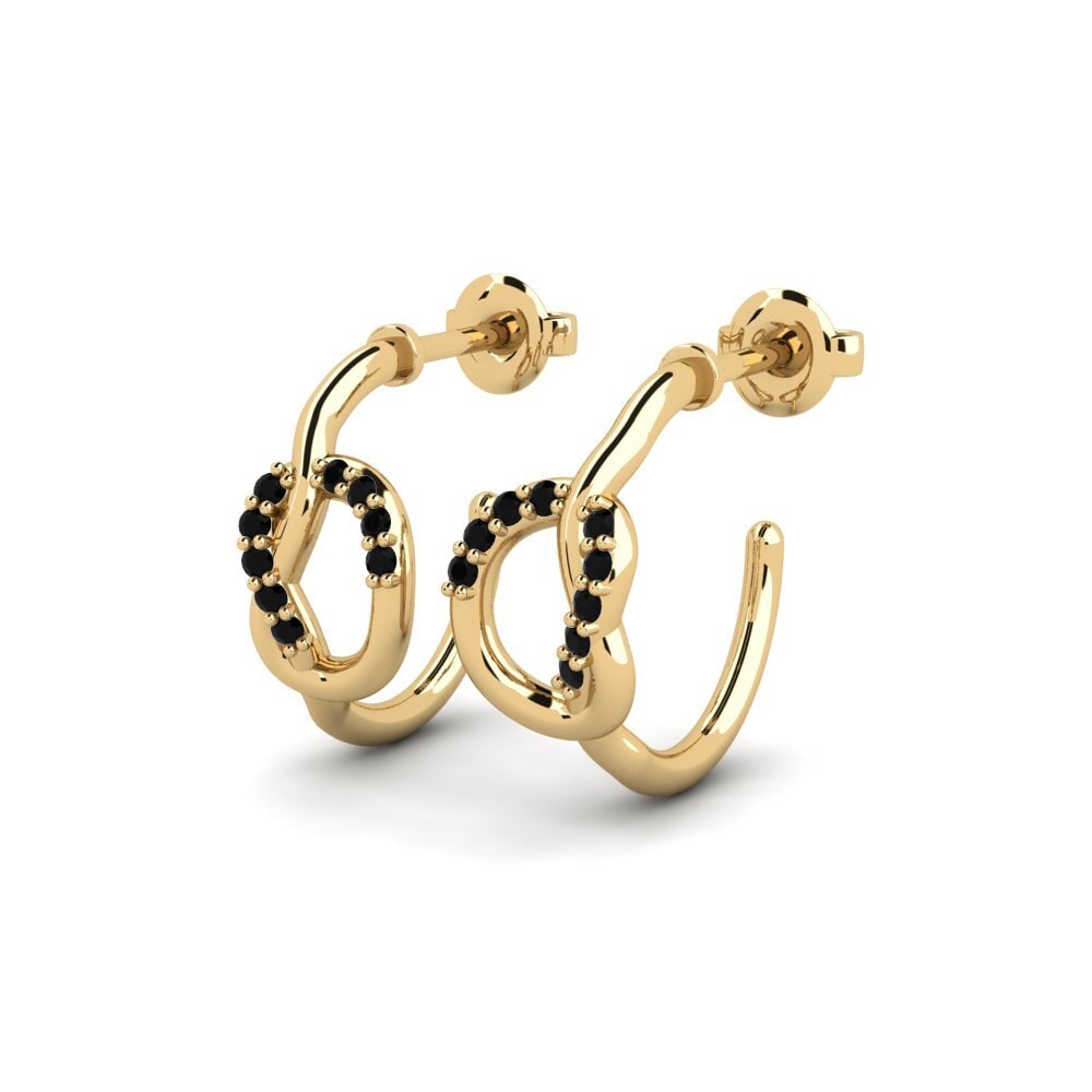 Onyx Noir Boucle d'oreille femme Dunstable
