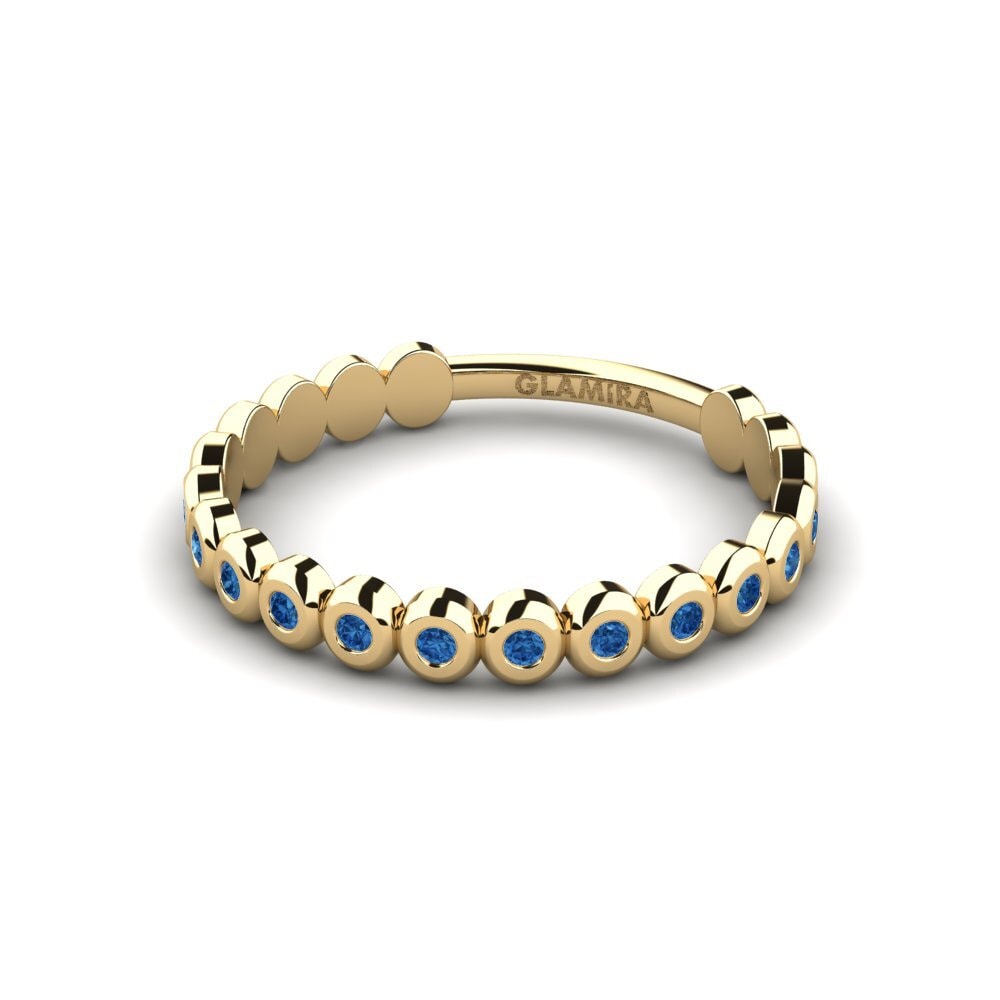 Circonita Azul Oscuro Anillo Aurelisse