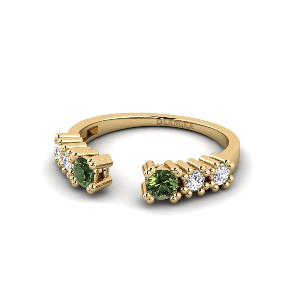 Green Sapphire Ring Aymarae