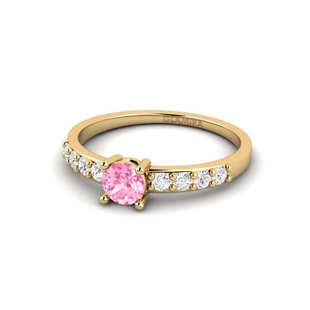 Pink Sapphire Engagement Ring Bellechasse