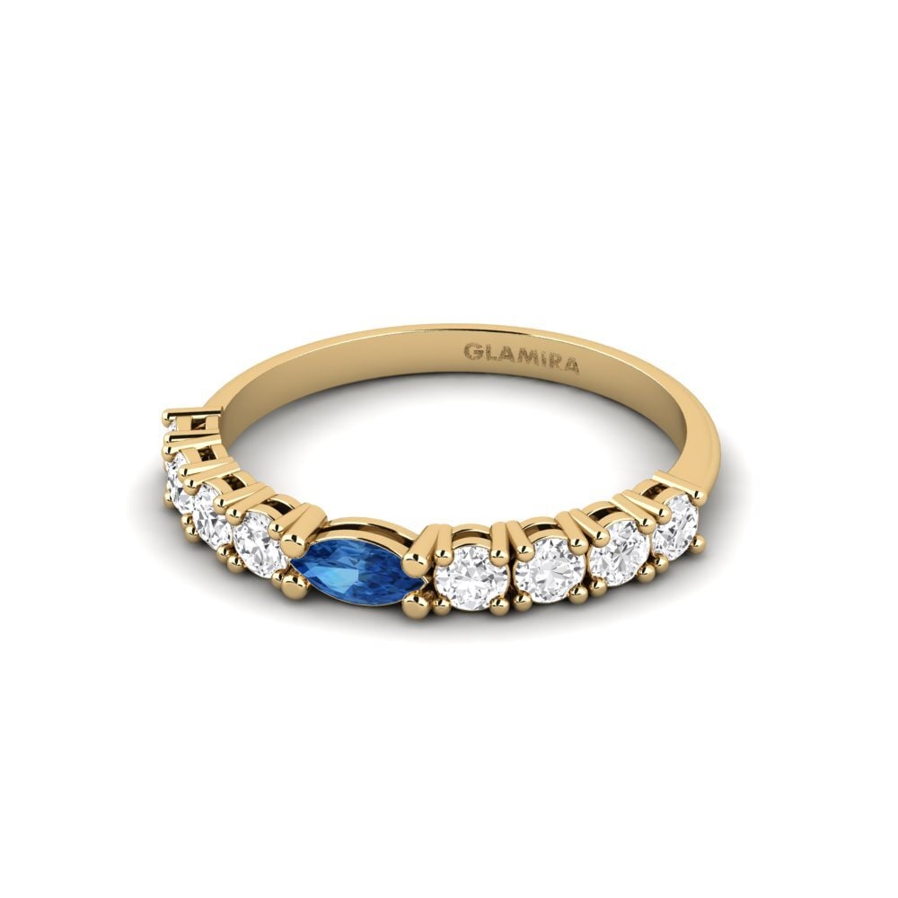 Circonita Azul Oscuro Anillo Bosilegrad