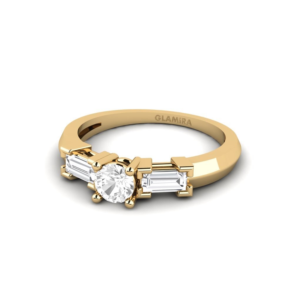 White sapphire Engagement Ring Ceyralin