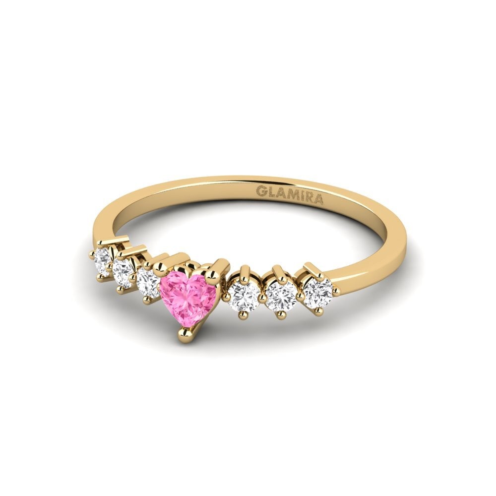Pink Sapphire Engagement Ring Circinus