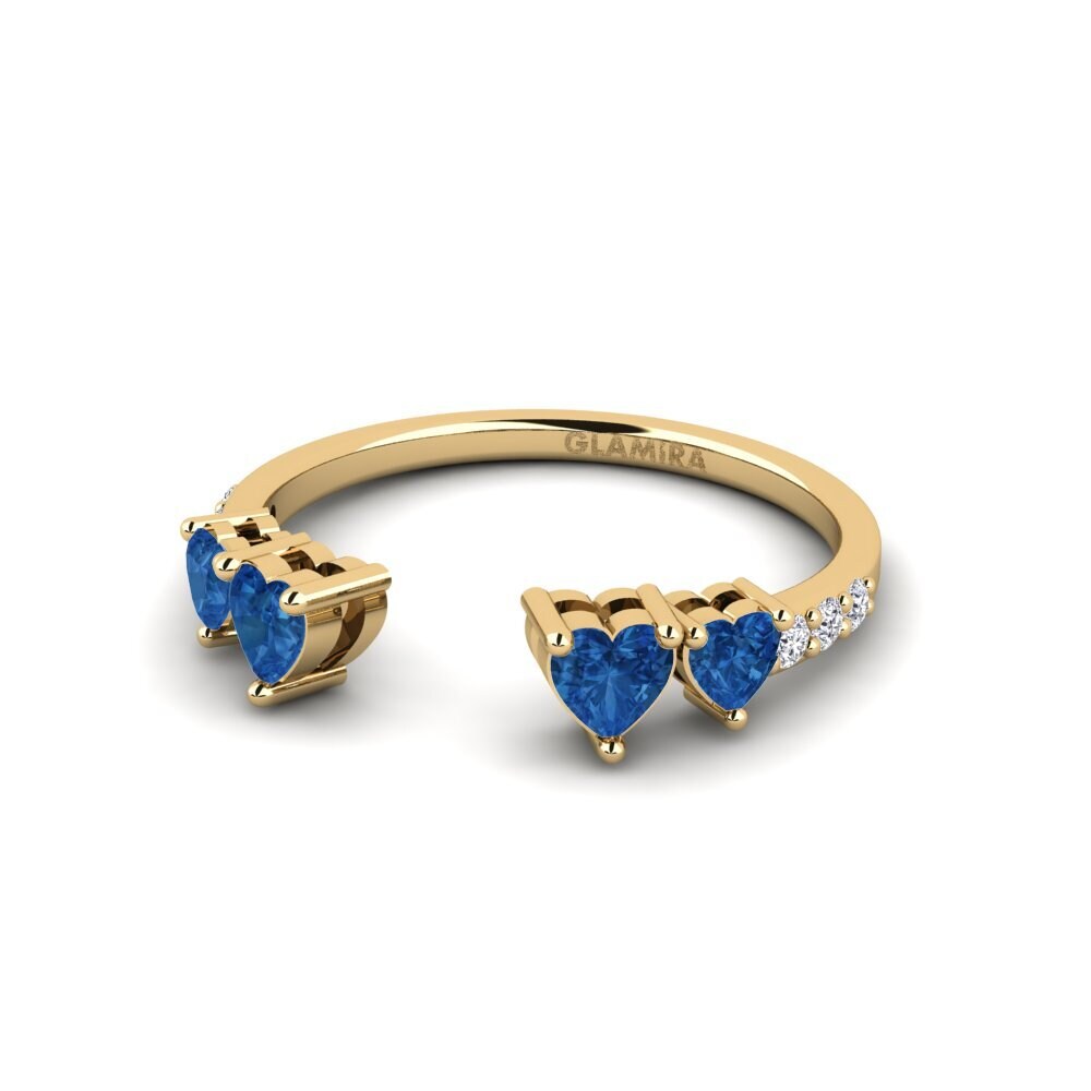 Circonita Azul Oscuro Anillo Cochamo