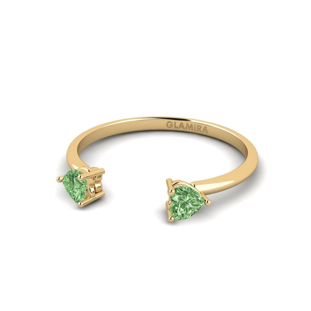 Diamante Verde Anel Coya