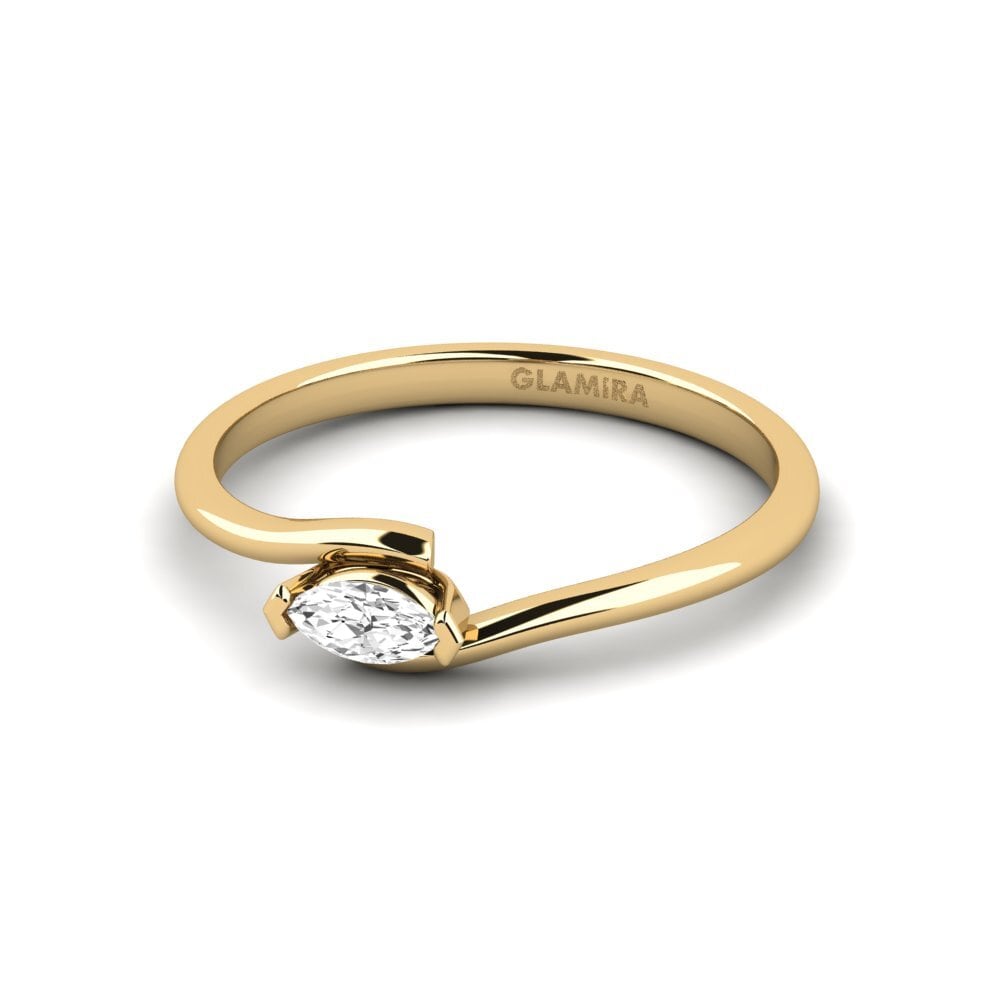 White sapphire Engagement Ring Denov