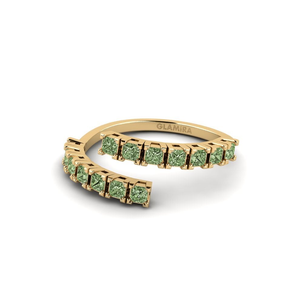 Diamante Verde Anel Freysi