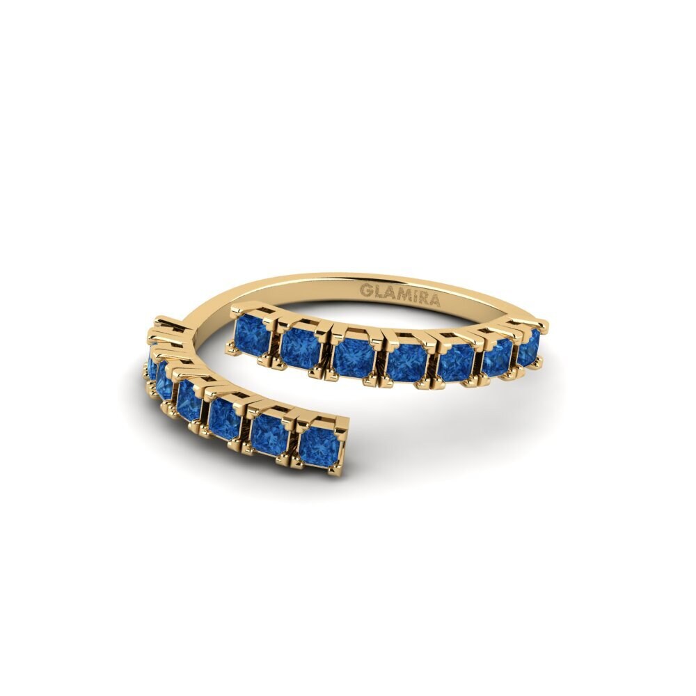 Circonita Azul Oscuro Anillo Freysi