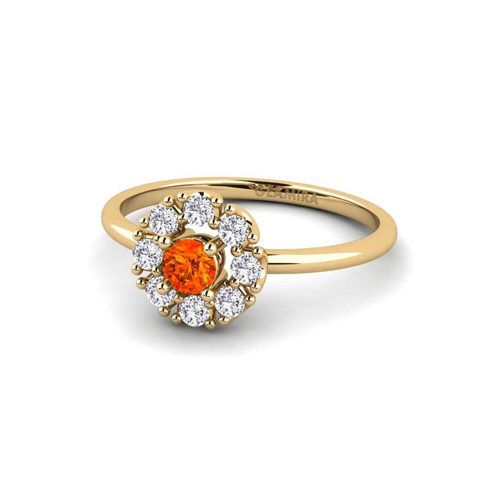 Orange Sapphire Ring Lisakovsk