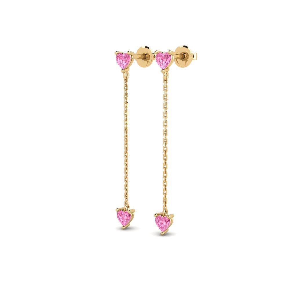 Pink Sapphire Women's Earring Mugalzhar