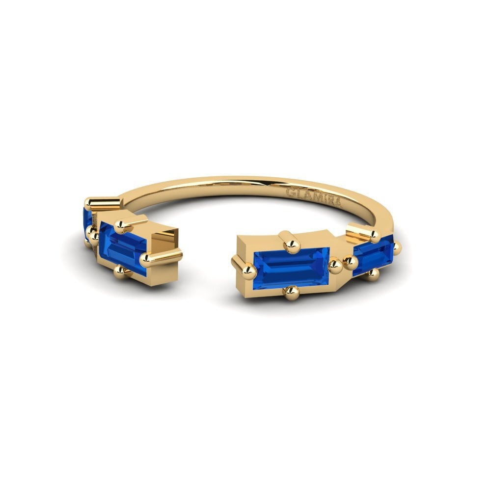 Circonita Azul Oscuro Anillo Naravea