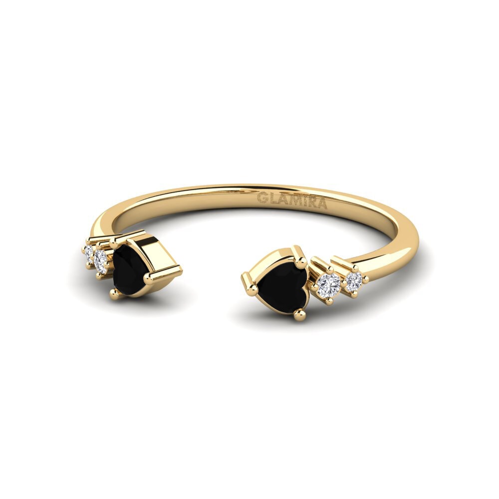 Zafiro negro Anillo Romitan